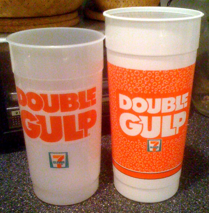 7-11 Double Gulp Cups - now in 2 sizes?