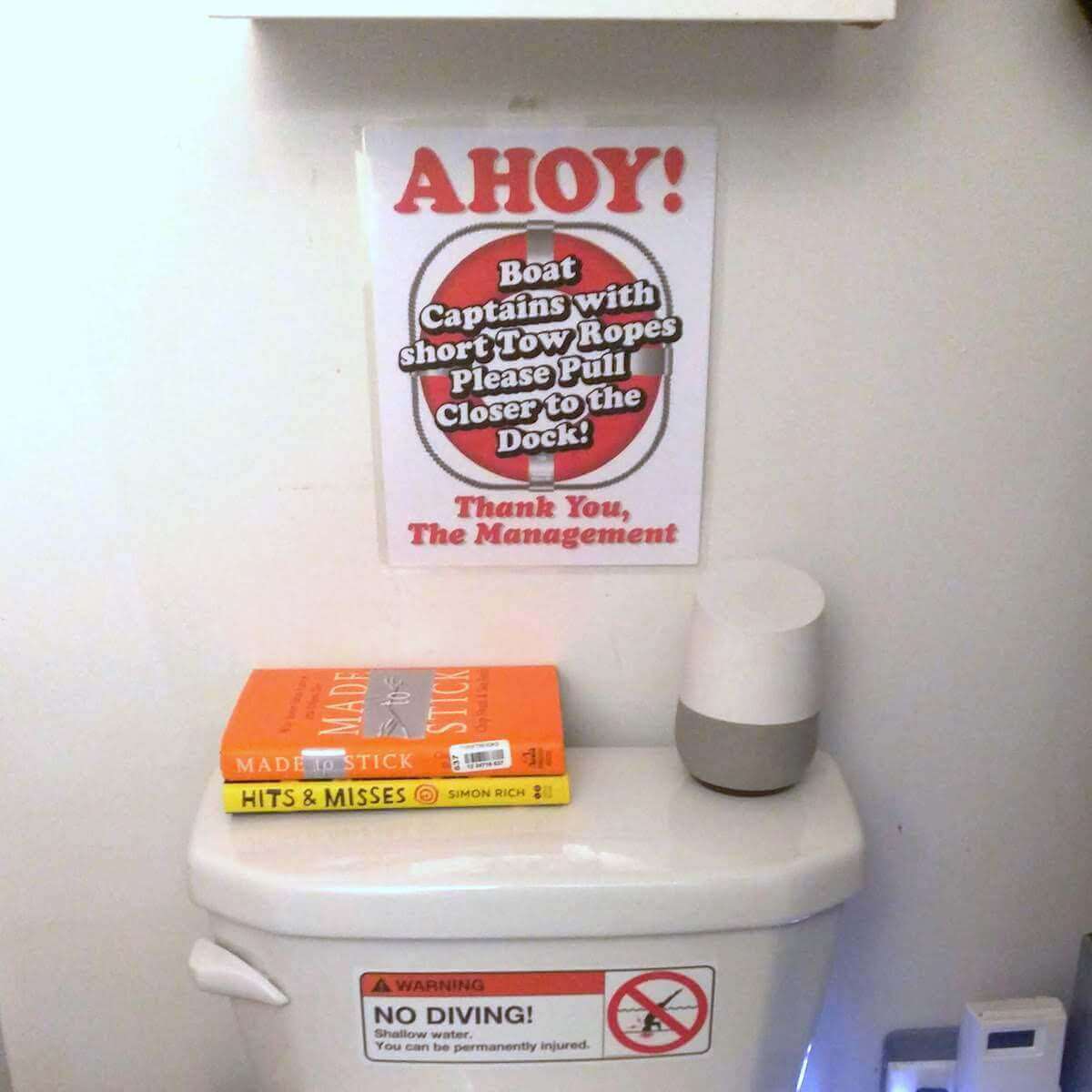Sailors Urinal Warning Sign